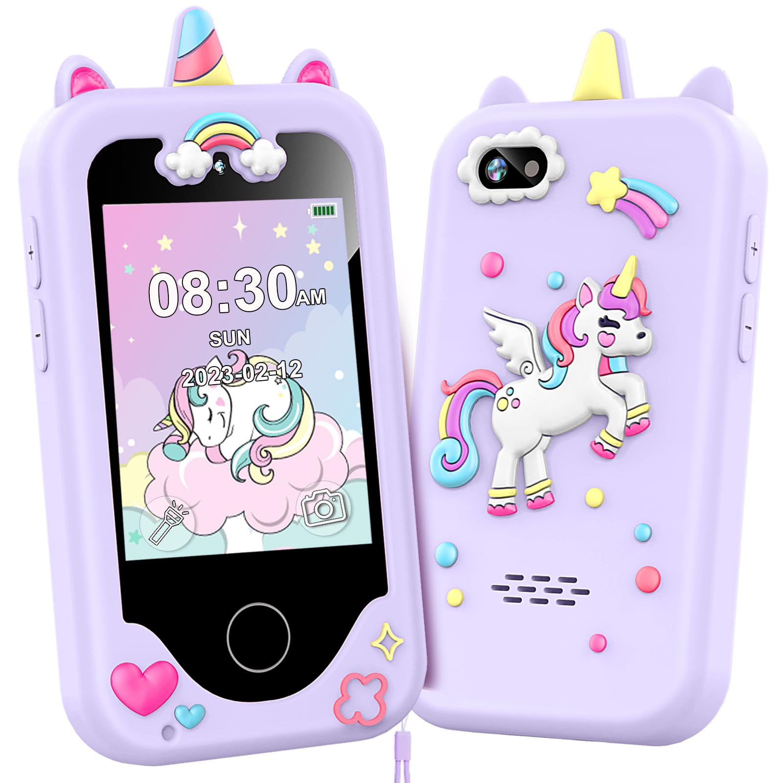 Kids Smart Phone for Girls, Christmas Birthday Gifts for Girls Age 3-10 Kids Toy