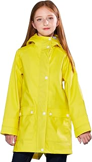 SOLOCOTE Lined Coat Girls Thin Jacket Kids Hooded Jumper Spring Coat
