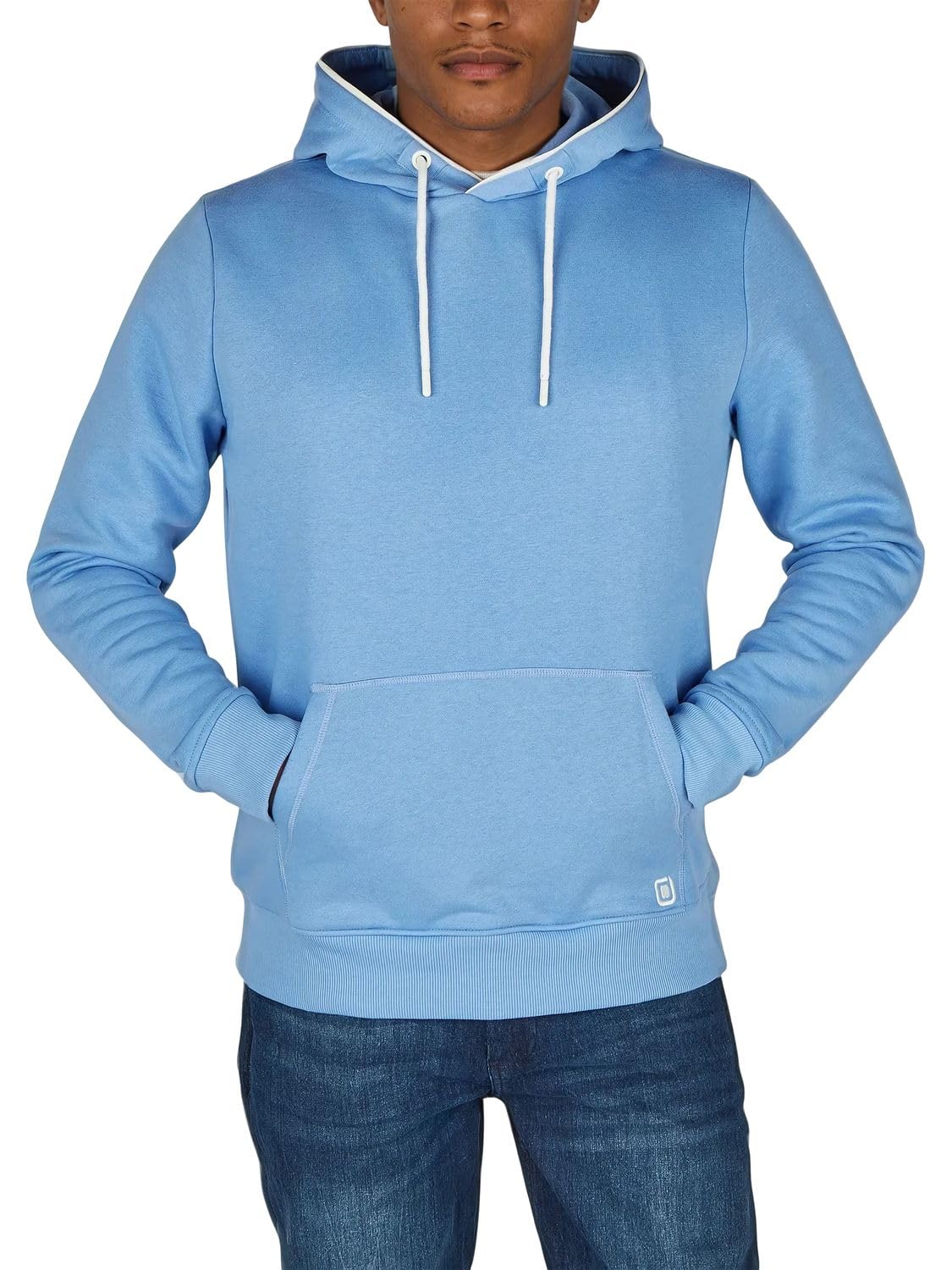riverso RIVSandro Men's Regular Fit Hoodie Pullover Brown Red Blue Beige Black G