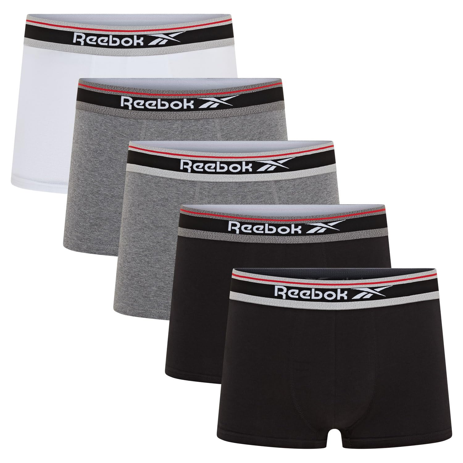 Reebok Men's Jay Trunks (Pack of 5)