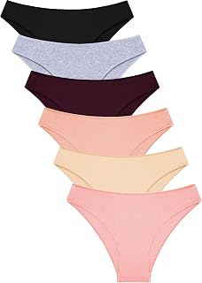 Cotton Underwear Womens Sexy Cheeky Bikini Panties Lingerie Outfits 6 pack