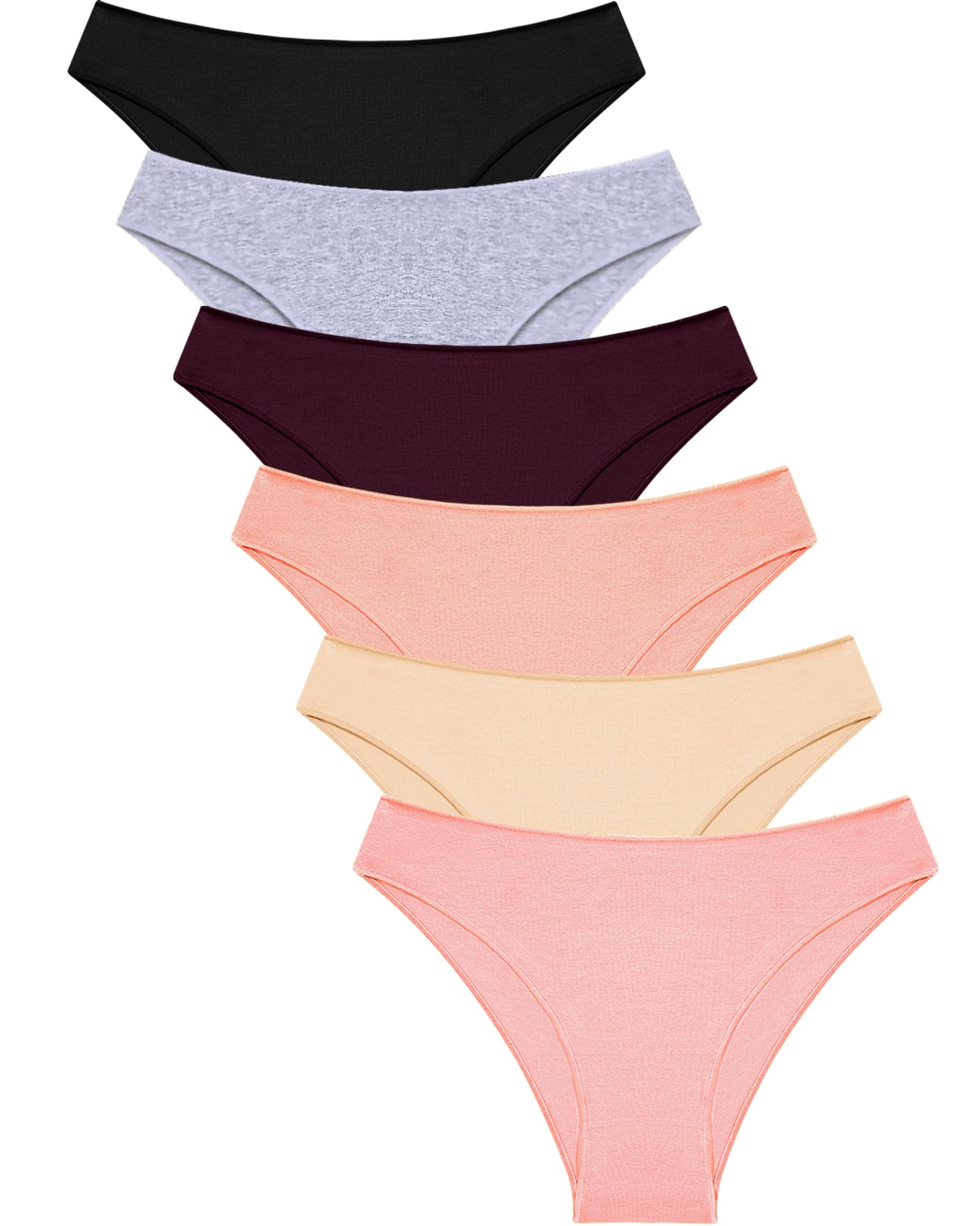 Cotton Underwear Womens Sexy Cheeky Bikini Panties Lingerie Outfits 6 pack
