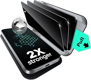 ESR 3 Stück für iPhone 14 Pro Max für Panzerglas Sichtschutz, Classic