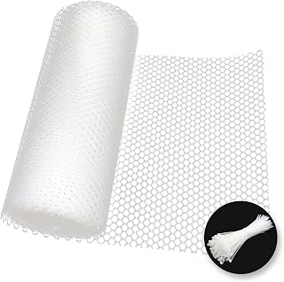 CozyHaven Plastic Protective Net, Mesh 0.2 inches (4 mm) Wide, 15.7 inches (40 cm), Fence Net, with Tie-Down, Fall Prevention, Cats, Dogs, Escape Prevention, Bird Repellent, Animal Repellent, Insect