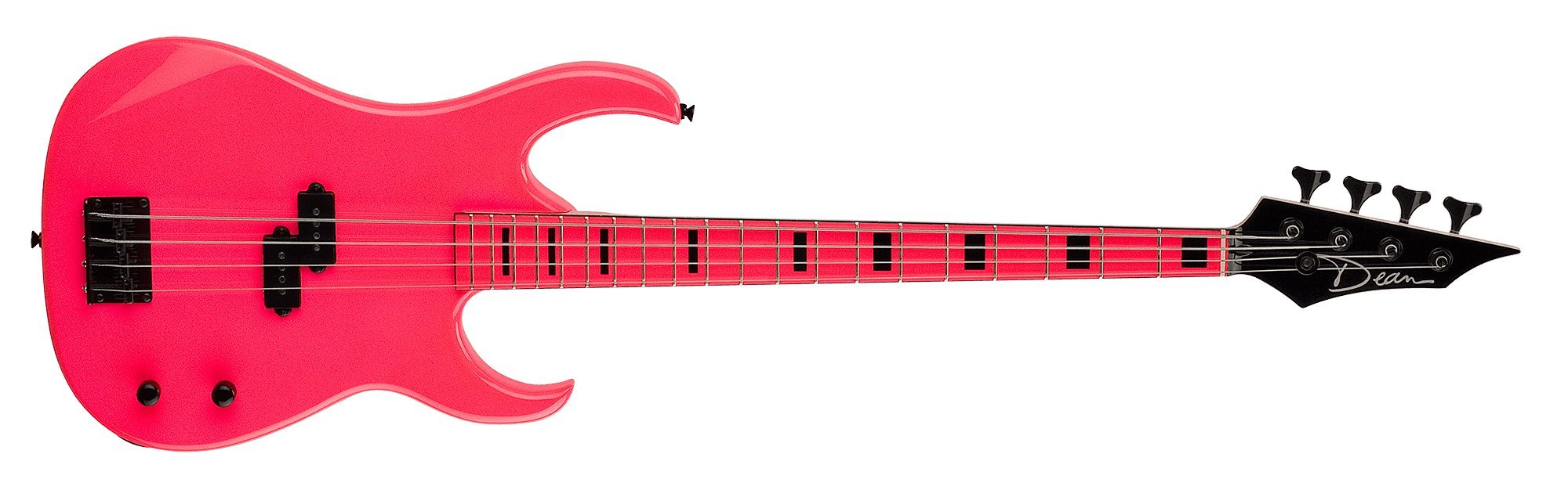 Dean Custom Zone Bass, Flourecent Pink