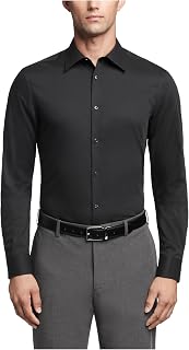 Calvin Klein Men's Dress Shirts Slim Fit Non Iron Solid