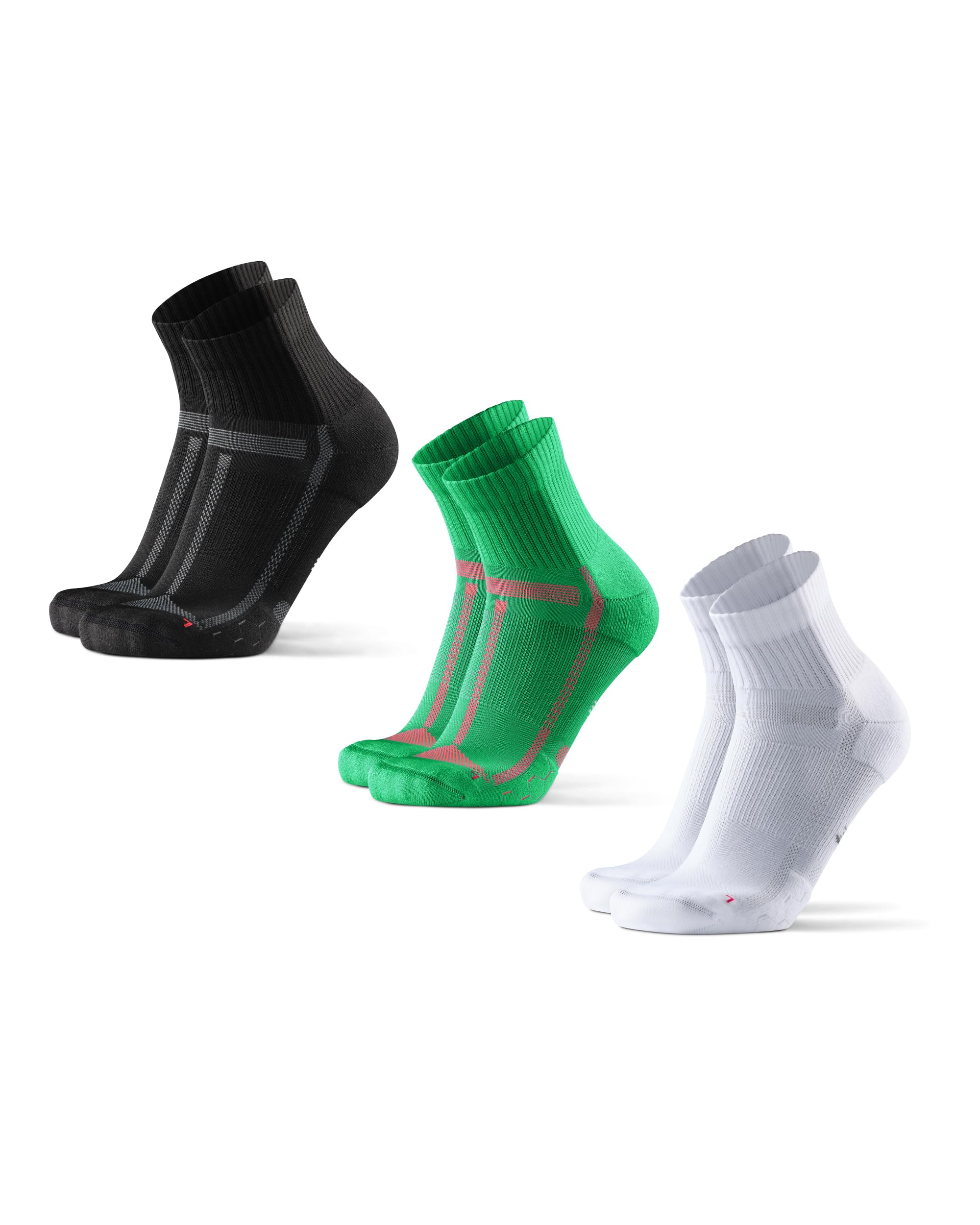 DANISH ENDURANCE Men's Running Socks, 3 Pairs
