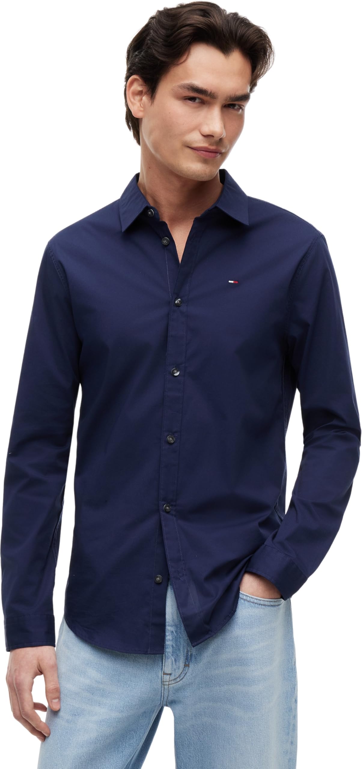 Tommy Jeans Men's Original Stretch Shirt Slim Fit