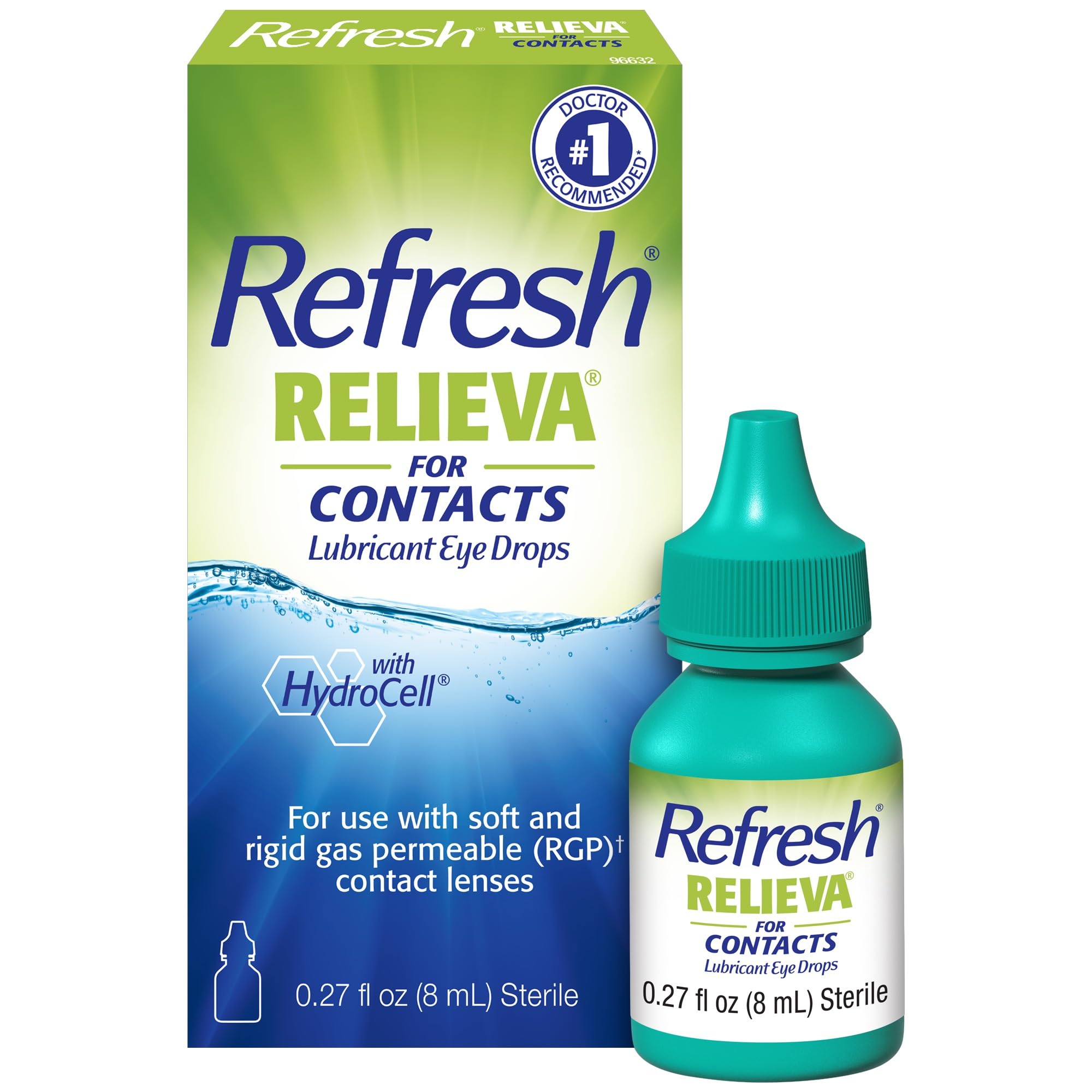 REFRESH RELIEVA FOR CONTACTS Lubricant Eye Drops Artificial Tears Contact Lens R