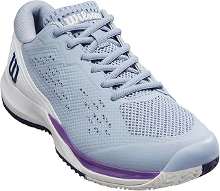 Wilson Women's Rush Pro Ace Sneaker, Eventide/White/Royal Lilac, 7