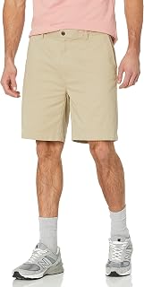 Amazon Essentials Men's Chino Shorts 100% Cotton Multi-Pack