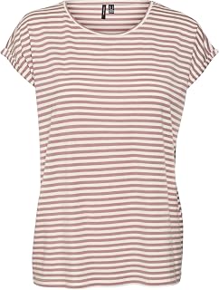 Vero Moda Vmava SS Top Stripe Ga Jrs Noos Vmava SS Top Stripe Ga Jrs Noos Women's (Pack of 1)