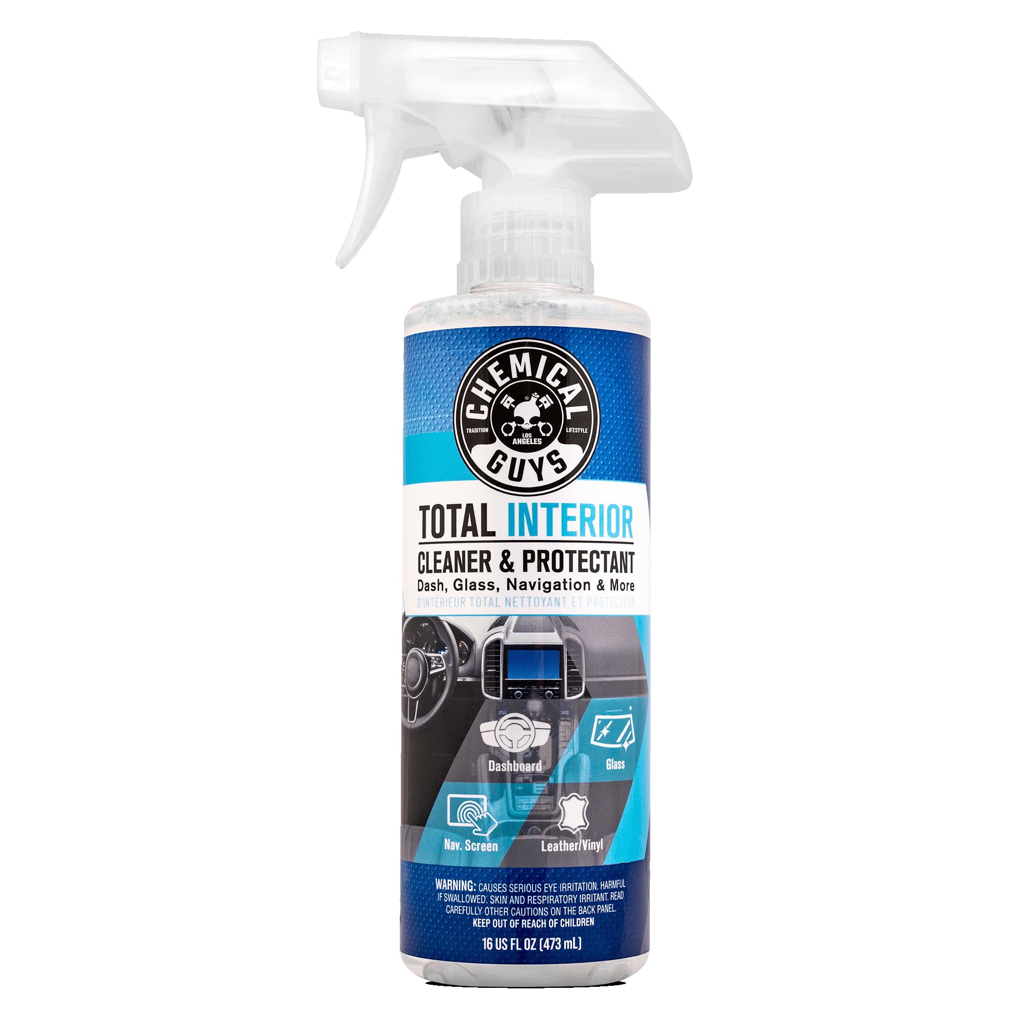 Chemical Guys, Total Interior Cleaner &amp; Protectant, Leather &amp; Vinyl, 16 