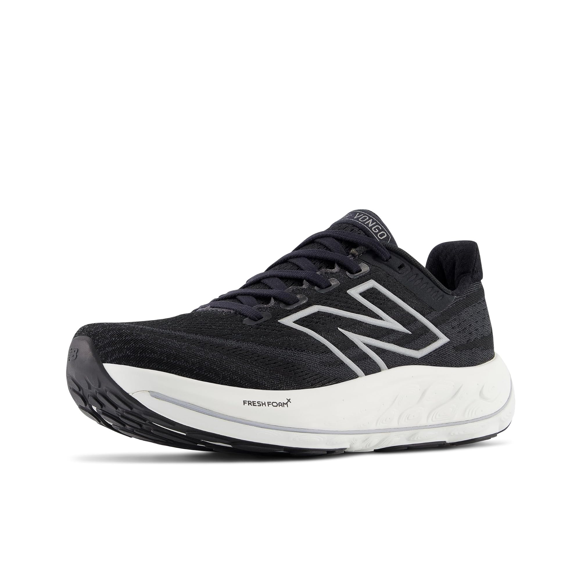 New Balance レディース Fresh Foam X Vongo V6 ランニングシューズ, ブラック/ホワイト, 9.5 Wide