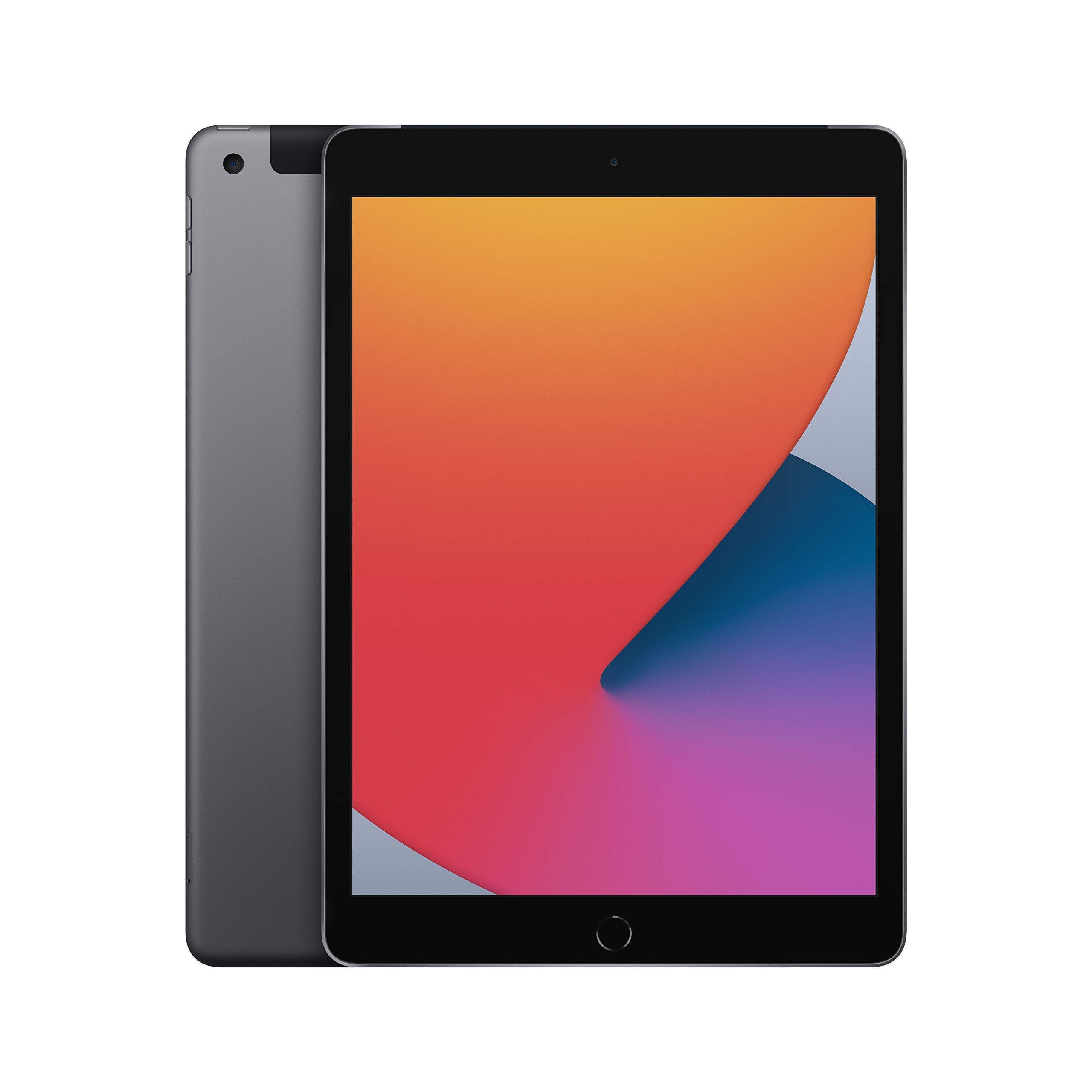 Apple iPad 2020 (10.2-inch, 128GB), Space Grey (Refurbished) | Wi-Fi + Cellular