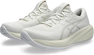 Asics Nimbus 21 Women's Road Running Shoes, Cream Glacier Grey, 39 EU