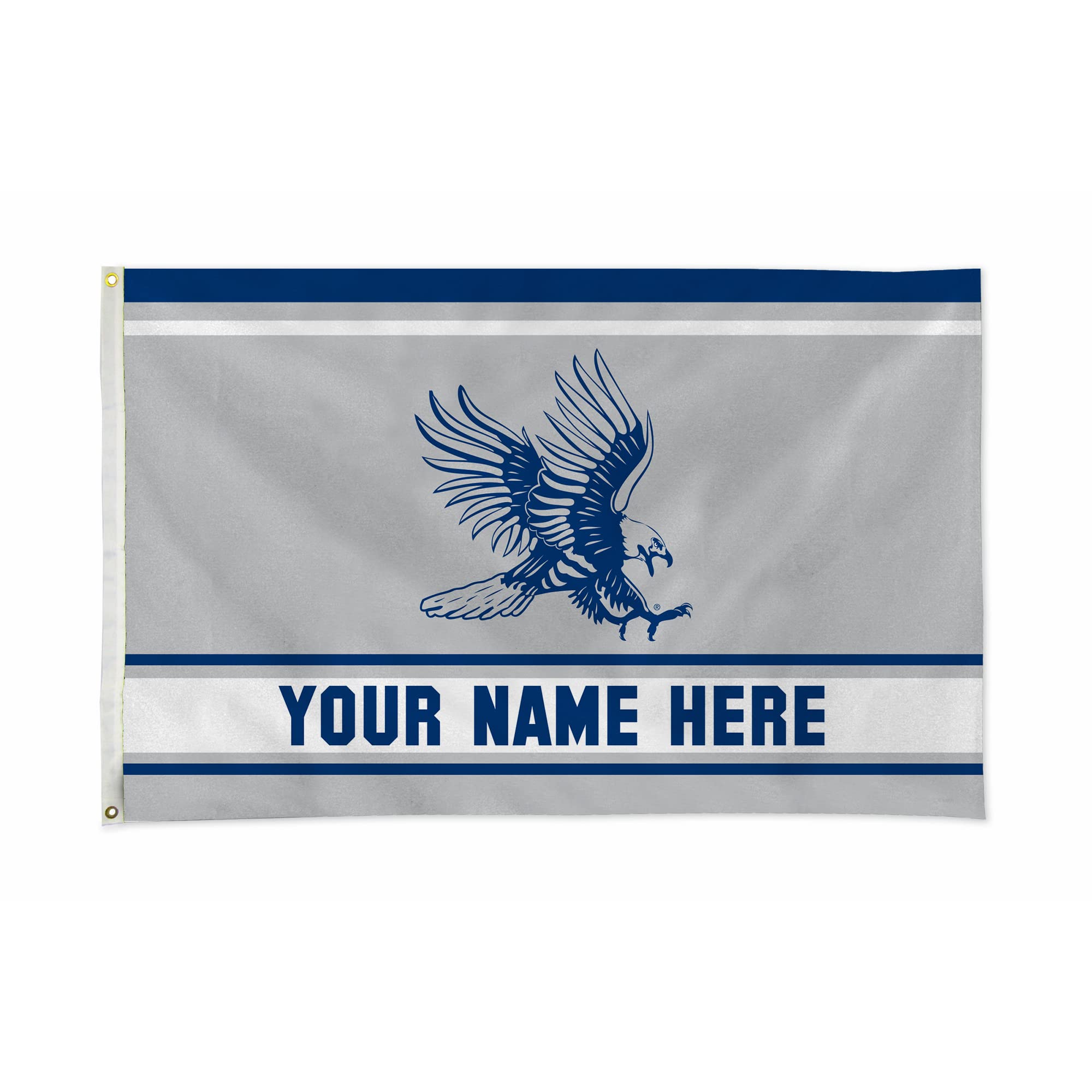 Rico Industries NCAA Dickinson State Blue Hawks Personalized - Custom 3' x 5' Ba