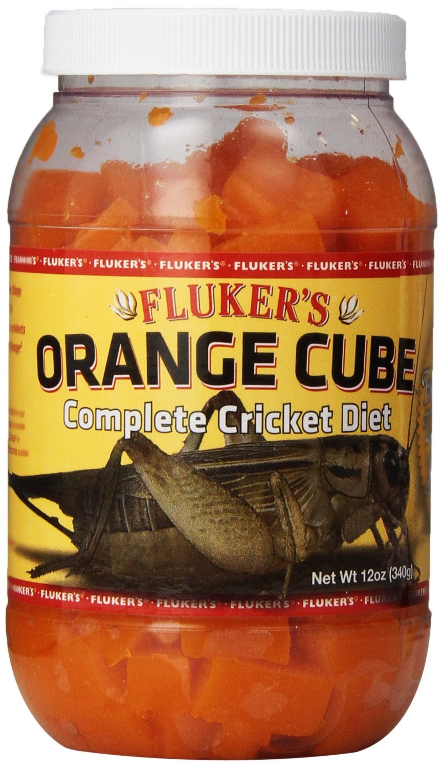 Fluker's Orange Cube Complete Cricket Diet, Gut Load Food for Feeder Insects and