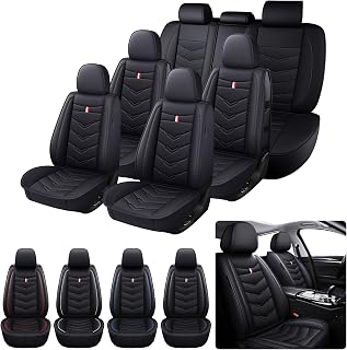 7 Seats Car Seat Covers Fit for Toyota Sienna 2000-2026,Black