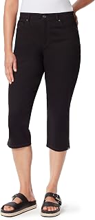 Gloria Vanderbilt Women's Amanda Zipper Fly Capri High Rise Jeans