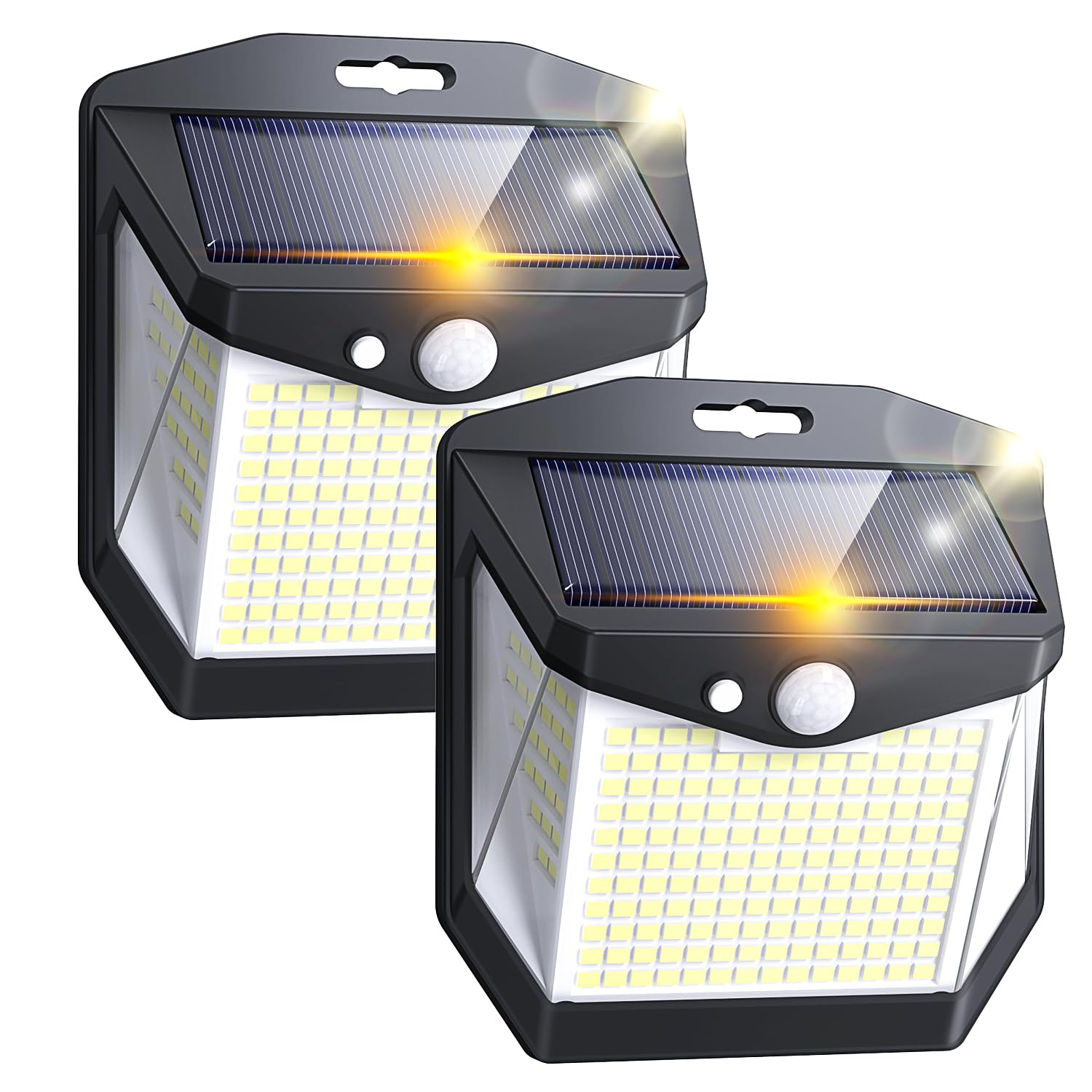 Solar Security Lights Outdoor Garden - 248 LED Outdoor Garden Wall Lights | Moti