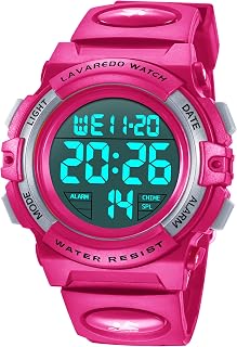 Kids Watch,Boys Watch for 3-15 Year Old Boys,Digital Sport Outdoor Multifunctional Chronograph LED 50 M Waterproof Alarm Calendar Analog Watch for Children with Silicone Band,Kids Gift