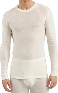 DILLING Men's Merino Wool Base Layer - Long Sleeve Thermal Top
