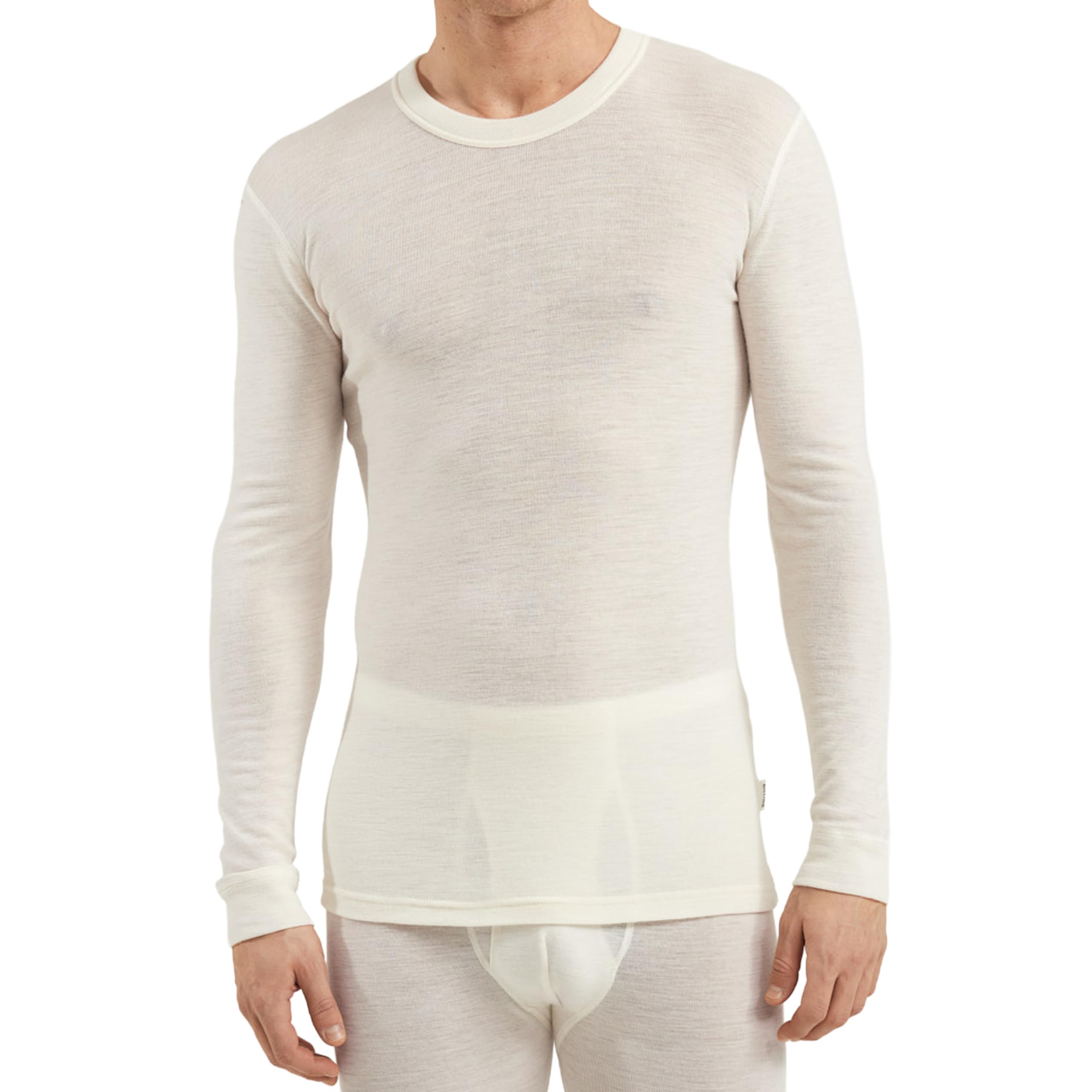 DILLING Men's Merino Wool Base Layer - Long Sleeve Thermal Top