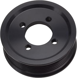 Edelbrock 15821 E-Force Supercharger Pulley 3.25 in. 6 Rib Design For Use w/Stage 3 Professional Tuner System Black Anodized Finish E-Force Supercharger Pulley