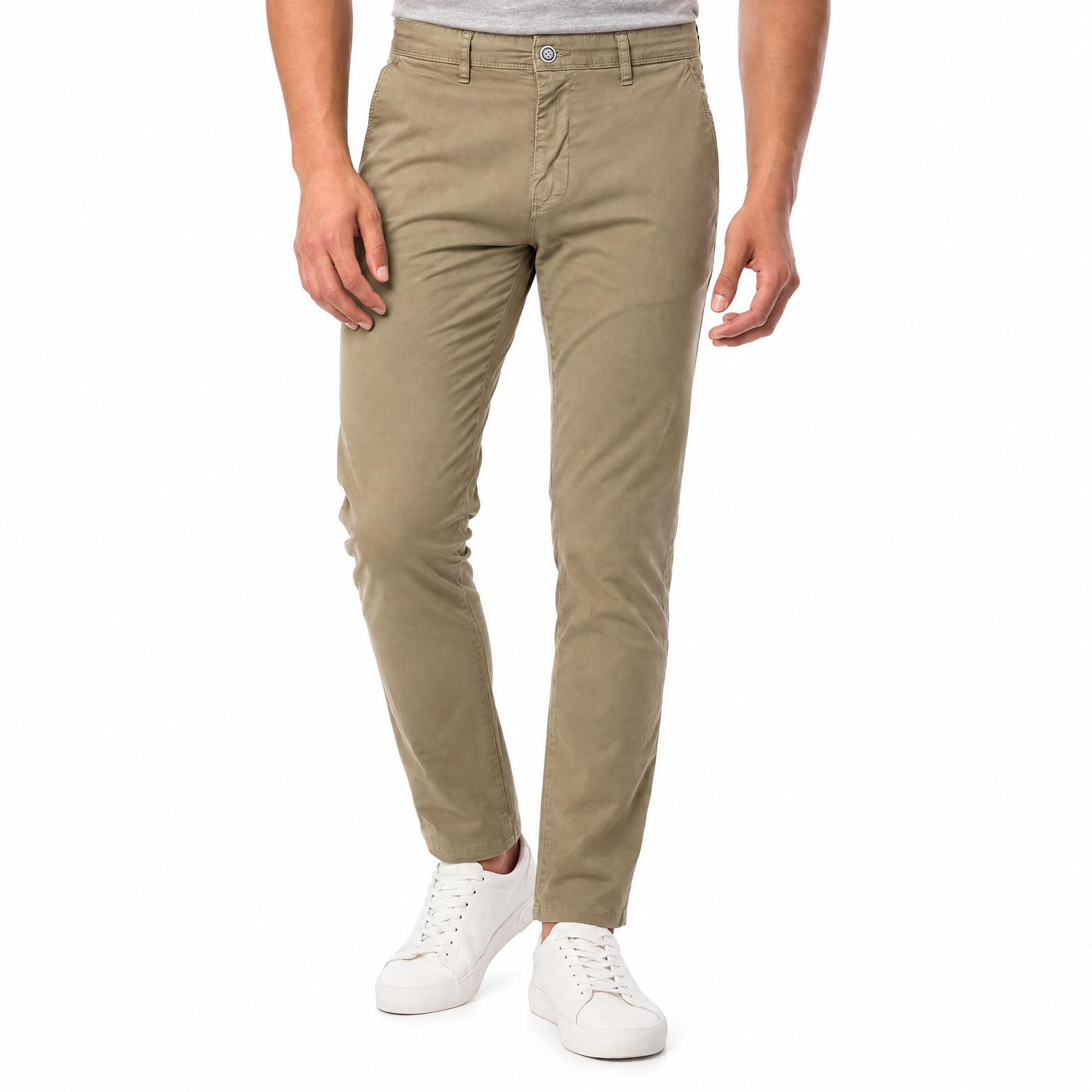 RED BRIDGE Pants for Men Chino-Stylish Stretch Cotton Pants