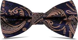 Mens Printed Bow Tie - Adjustable Pre-tied Bow Tie Formal Tuxedo Bow Tie for Men Wedding, Party, Prom