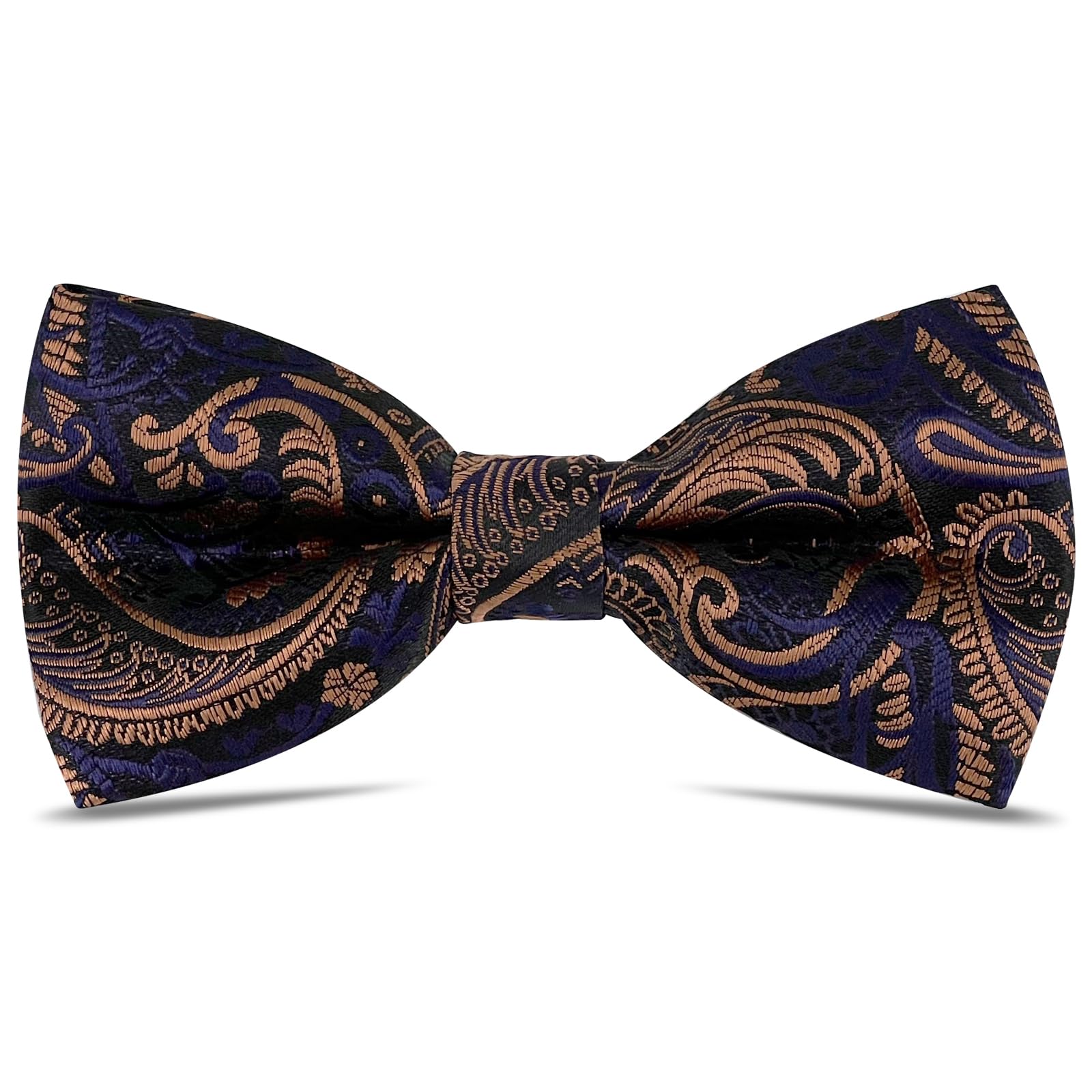 Mens Printed Bow Tie - Adjustable Pre-tied Bow Tie Formal Tuxedo Bow Tie for Men