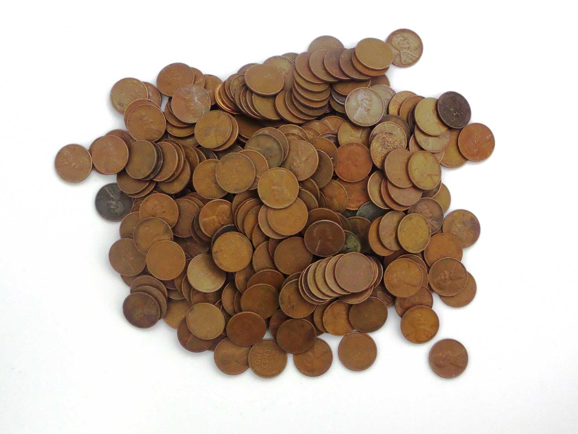 1 P, D, S Wheat Pennies Collection of 100 Various Dates + Bonus 10 Coins Circula