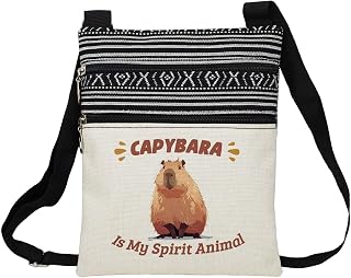 Spirit Animal Capybara Printed Small Ethnic Crossbody Bag