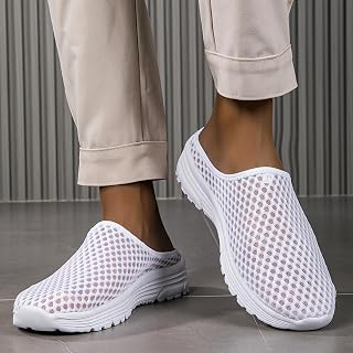 Womens Slip On Casual Walking Sneakers - Mesh Breathable Lightweight Flats Easy On / Off Closed Toe Flats for Women