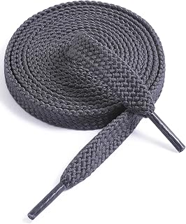 VSUDO Flat Double Layer Shoe Laces for Sneakers, Thick Flat Sneakers Shoelaces