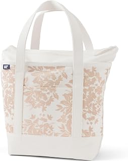 Lands' End Zip Top Canvas Tote Bag