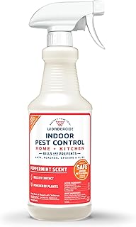 Wondercide - Indoor Pest Control Spray for Home & Kitchen Peppermint 16 oz | Ant, Roach, Spider, Fly, Flea, Bug Killer and Insect Repellent - with Natural Essential Oils - Pet and Family Safe