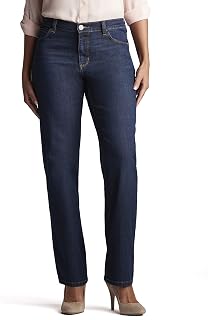 Lee Women's Denim Trousers, Solid Premium Light Blue