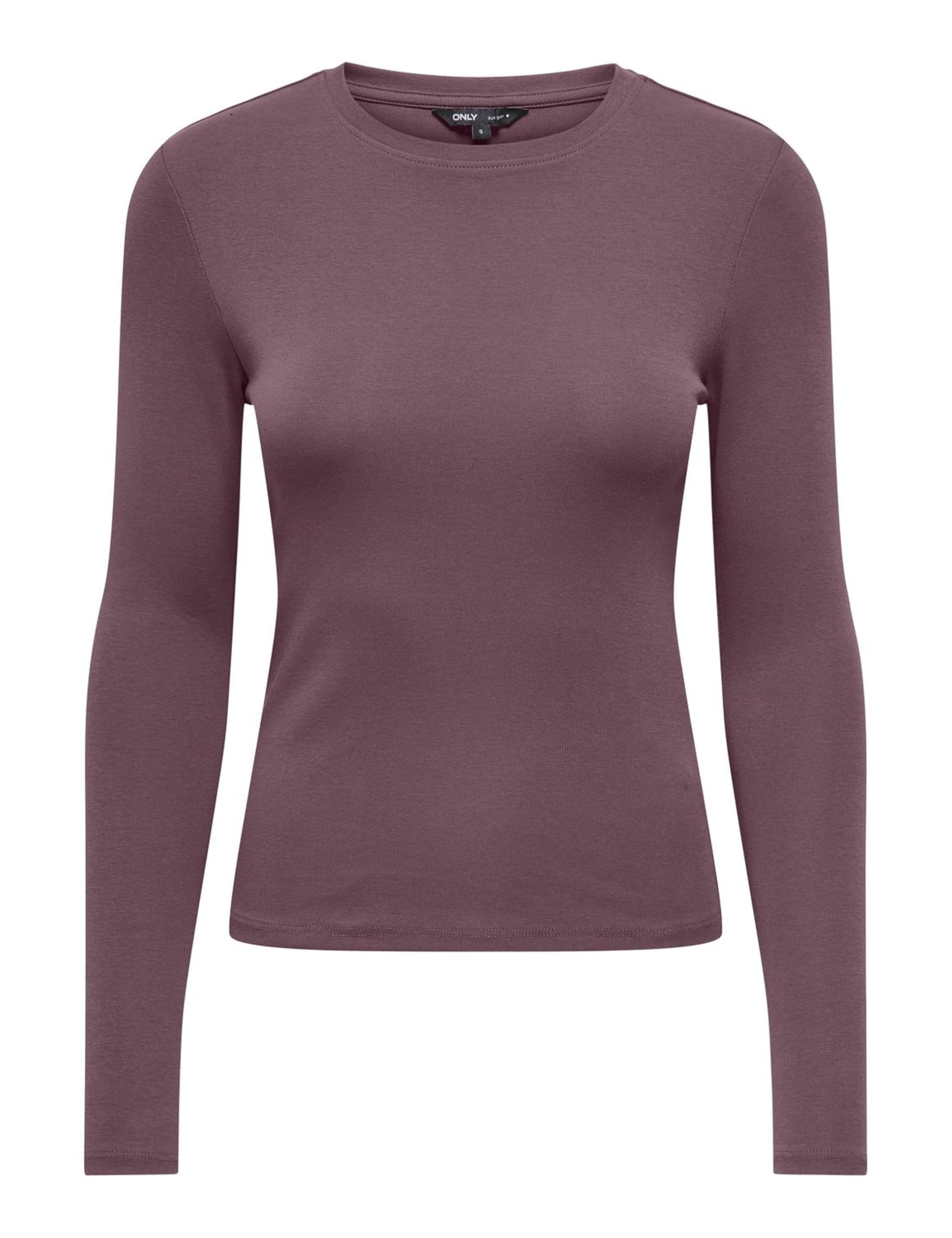 ONLY Women's Onlriley O-Neck L/S Top JRS Noos Basic Top with O-Neck and Long Sle