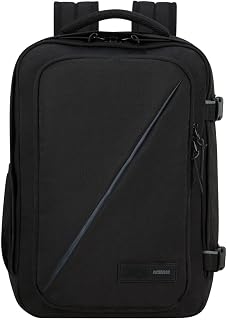 American Tourister Take2Cabin Ryanair Cabin Bag 25 x 20 x 40 cm, 24 L, 0.88 lbs, Carry-on Luggage, Airplane Backpack S Under Seat, Black (Black)