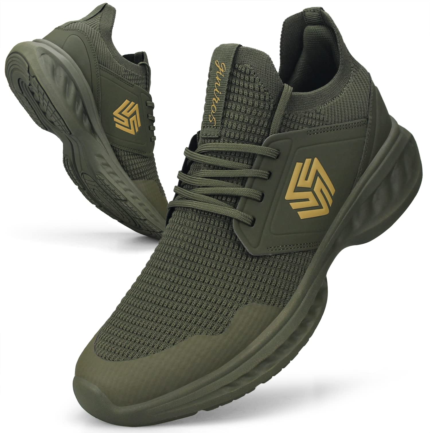 Giniros Men's Running Shoes Casual Gym Fitness Athletic