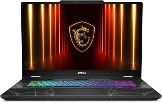 msi Cyborg 17 17.3" FHD 144Hz Gaming Laptop: Intel Core 7-240H, NVIDIA Geforce RTX 5060, 16GB DDR5, 1TB NVMe SSD, Type C, Wi-Fi 6E, Win 11 Home: Translucent Black B2RWFKG-074US