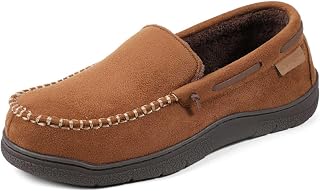 Zigzagger Men's Moccasin Slippers House Shoes Indoor Outdoor