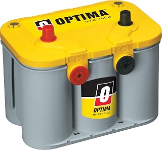 OPTIMA® Batteries High Performance D34/78 YELLOWTOP® Sealed AGM Battery | Dual Purpose Car, Truck and SUV Battery, 750 CCA, Dual Terminal, Maintenance Free, Versatile Mounting