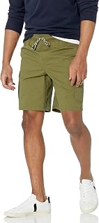 Amazon Essentials Mens Elastic Waist Cargo Shorts