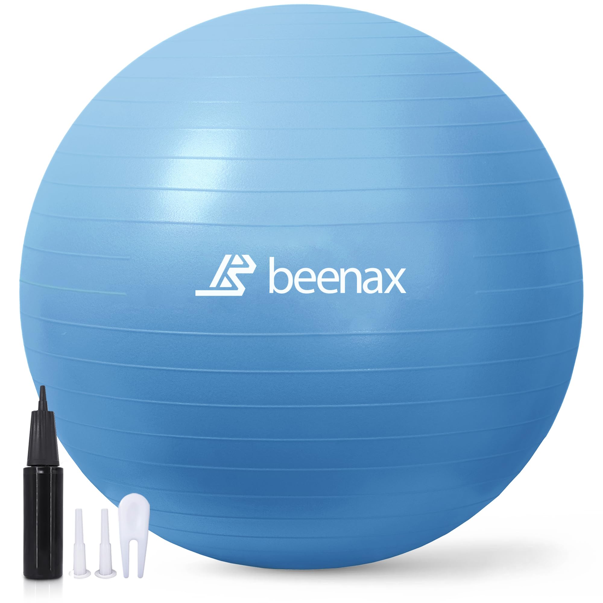 Beenax Exercise Gym Ball 55cm 65cm 75cm - Anti-Burst, Fitness & Pregnancy