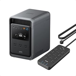 Anker SOLIX S2000 Portable Power Station with Power Strip | 2,010Wh LiFePO4 Battery, 1,500W Output, Solar Generator for Home Backup, Outdoor and Emergency Use