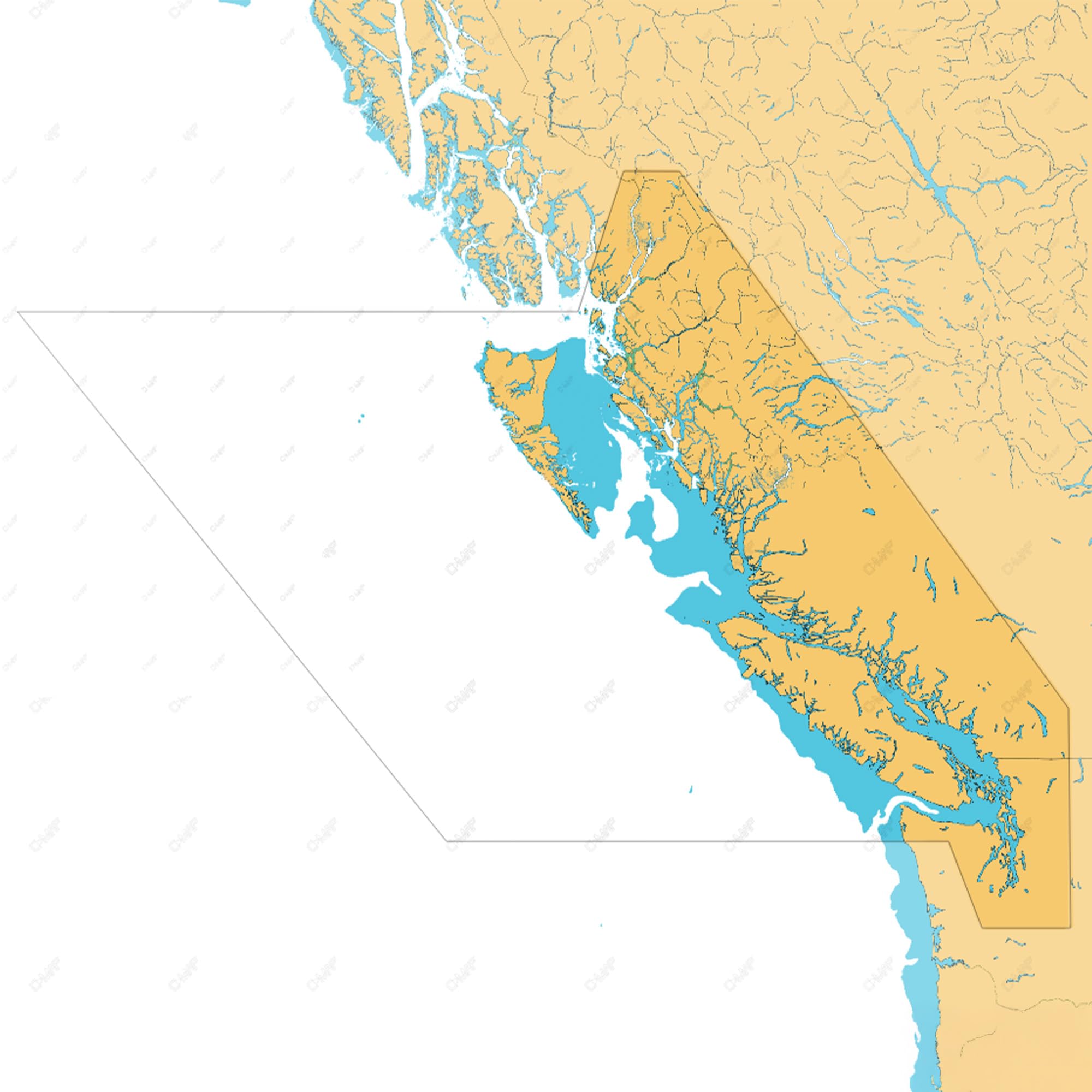 C-MAP Reveal Coastal - British Columbia and Puget Sound, Map Card for Marine GPS
