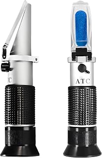 Antifreeze Refractometer,V-Resourcing Hand-Held Anti Freeze Tester for Car Coolant Adblue Antifreeze System, Glycol Propylene,Glycol Ethylene,Battery Acid,Coolant Windshield Fluid
